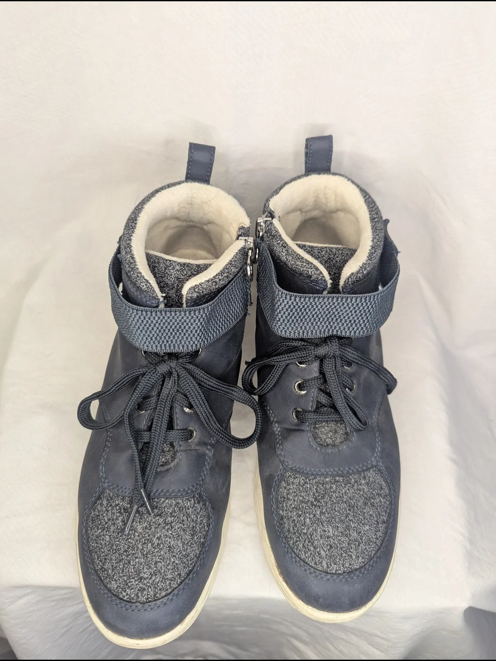 🌈Sporto Navy Gray High-Top Sneakers - Picture 8 of 10
